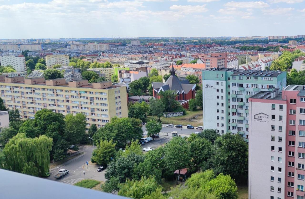Aleda Hanza 14 Floor, Balkon Stettin Exterior foto