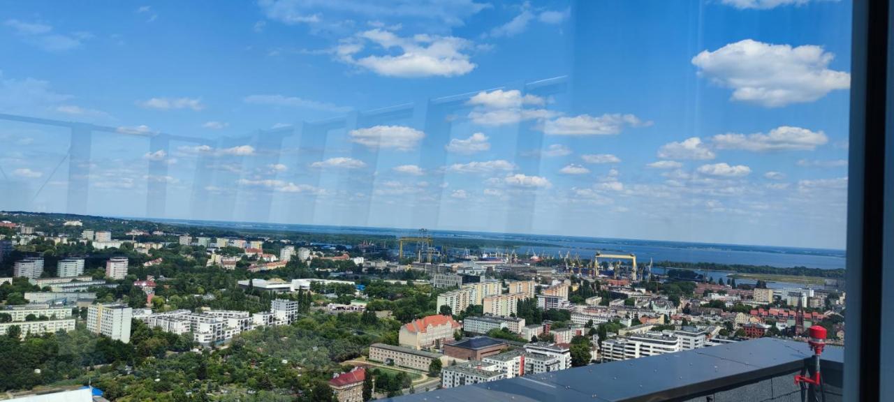 Aleda Hanza 14 Floor, Balkon Stettin Exterior foto